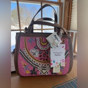 Pink Beaded Mini Bag